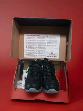 Reebok RB4144 Mens9.5 W Composite Toe Waterproof Work Boot Black Safety Shoes